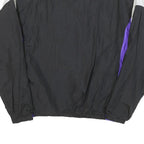 AUGUSTA Mens Black & Purple Lady Diamondbacks Sports Track Jacket L Polyester