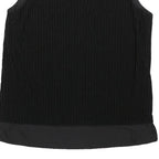 CALVIN KLEIN Womens Black Sleeveless Round Neck Top L Smooth Velvety Finish
