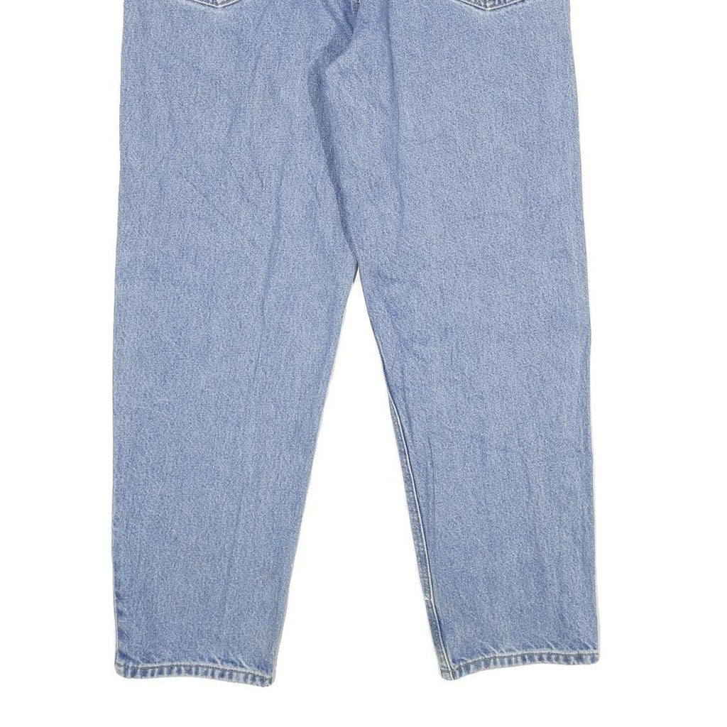 CARHARTT Mens Regular Fit Blue Denim Jeans W36 L30 Classic Zip Cotton