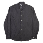 REISS Mens Plain Shirt Grey Long Sleeve L
