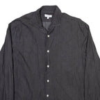 REISS Mens Plain Shirt Grey Long Sleeve L