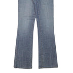 SHIO Womens Blue Regular Fit Flared Denim Jeans W29 L32 Casual Stylish