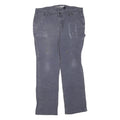 CARHARTT Womens Cotton Blend Grey Loose Straight Trousers W38 L29 Workwear