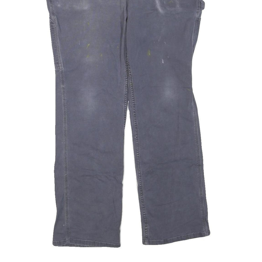 CARHARTT Womens Cotton Blend Grey Loose Straight Trousers W38 L29 Workwear