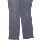 CARHARTT Womens Cotton Blend Grey Loose Straight Trousers W38 L29 Workwear