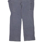 CARHARTT Womens Cotton Blend Grey Loose Straight Trousers W38 L29 Workwear