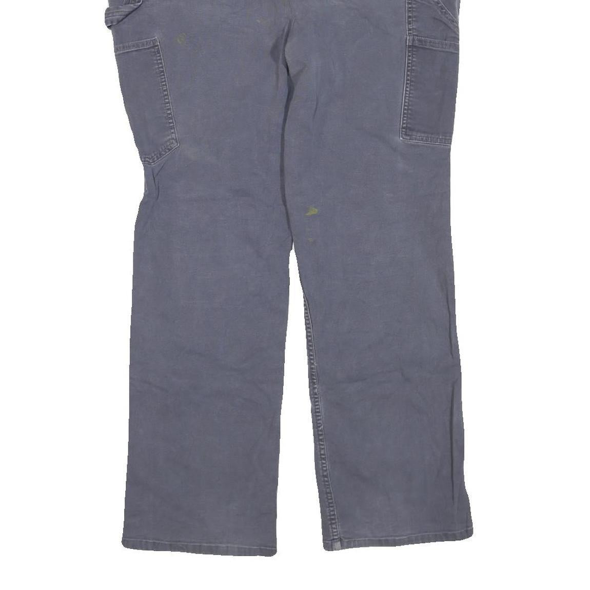 CARHARTT Womens Cotton Blend Grey Loose Straight Trousers W38 L29 Workwear