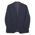 MCGREGOR Mens Navy Blue Wool Blend Classic Jacket M Button Plain Formal