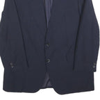 MCGREGOR Mens Navy Blue Wool Blend Classic Jacket M Button Plain Formal