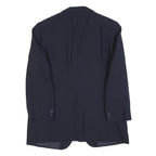 MCGREGOR Mens Navy Blue Wool Blend Classic Jacket M Button Plain Formal