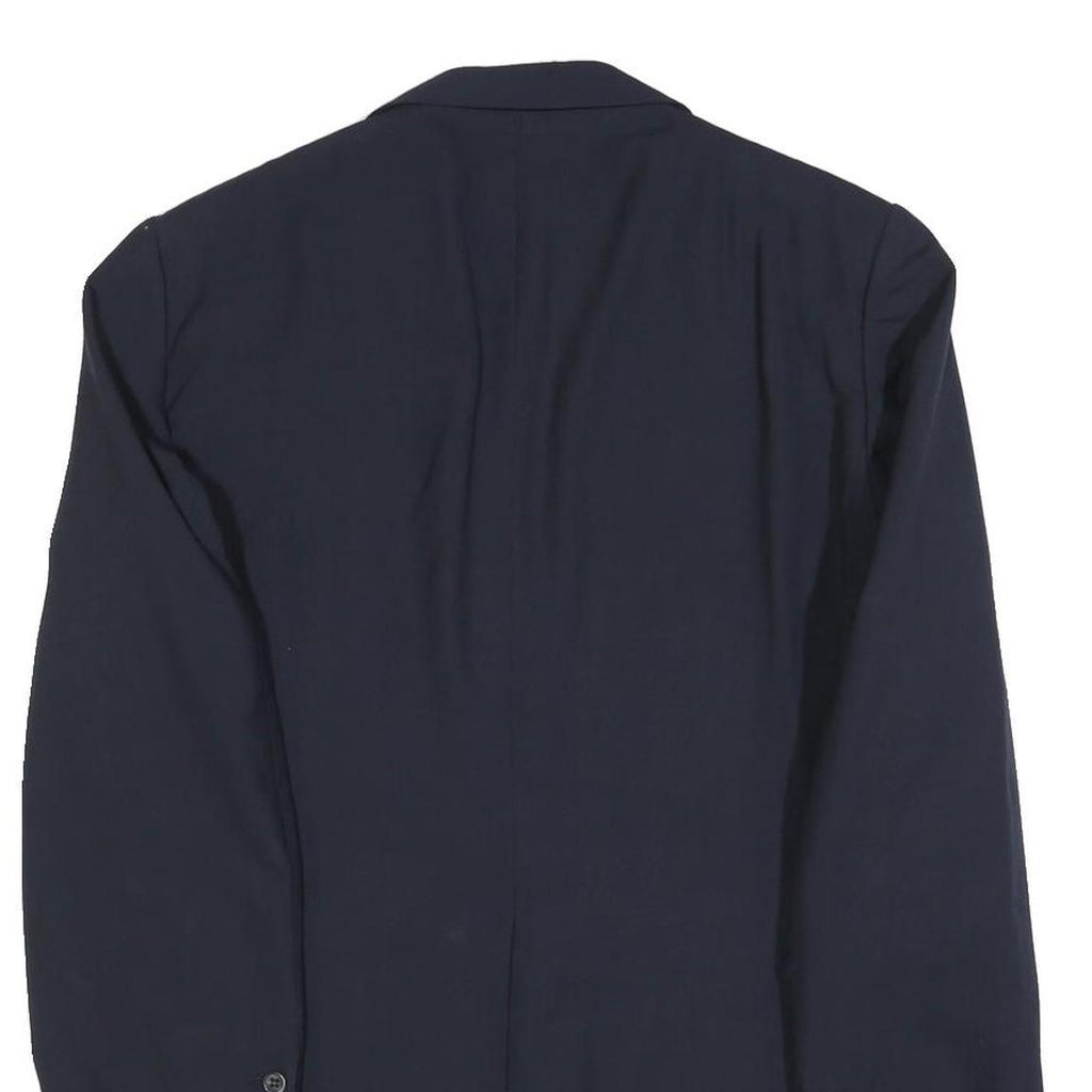 MCGREGOR Mens Navy Blue Wool Blend Classic Jacket M Button Plain Formal