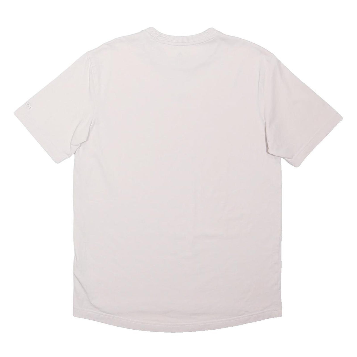 ADIDAS Mens White S Cotton Blend T-Shirt Short Sleeve Crew Neck Sportswear
