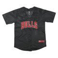 NBA Womens Black Chicago Bulls Baseball Jersey S Short Sleeve V-Neck Sportswear