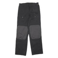 JACK WOLFSKIN Mens Polyester Black & Grey Regular Straight Trousers W28 L30