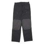 JACK WOLFSKIN Mens Polyester Black & Grey Regular Straight Trousers W28 L30