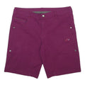MAMMUT Womens Shorts Purple Casual UK 16 W34 Cotton Blend Comfortable