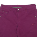 MAMMUT Womens Shorts Purple Casual UK 16 W34 Cotton Blend Comfortable