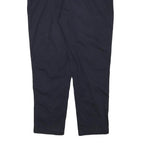 BILLBLASS Womens Slim Navy Blue Cotton Blend Zip Trousers W34 L27 Casual