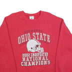 LEE Mens Red Ohio State Crew Neck L L Cotton Blend Sweatshirt