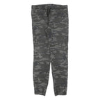 DOWNLOAD Mens Cotton Blend Slim Camo Print Drawstring Trousers W30 L30