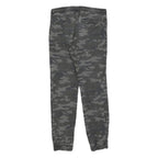 DOWNLOAD Mens Cotton Blend Slim Camo Print Drawstring Trousers W30 L30