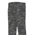 DOWNLOAD Mens Cotton Blend Slim Camo Print Drawstring Trousers W30 L30