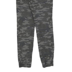 DOWNLOAD Mens Cotton Blend Slim Camo Print Drawstring Trousers W30 L30