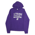 PORT & COMPANY Mens Purple One Team One Family Hoodie M Cotton Casual Sportswear