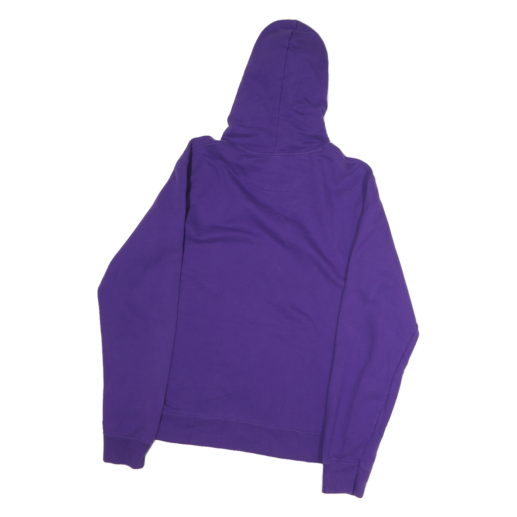 PORT & COMPANY Mens Purple One Team One Family Hoodie M Cotton Casual Sportswear