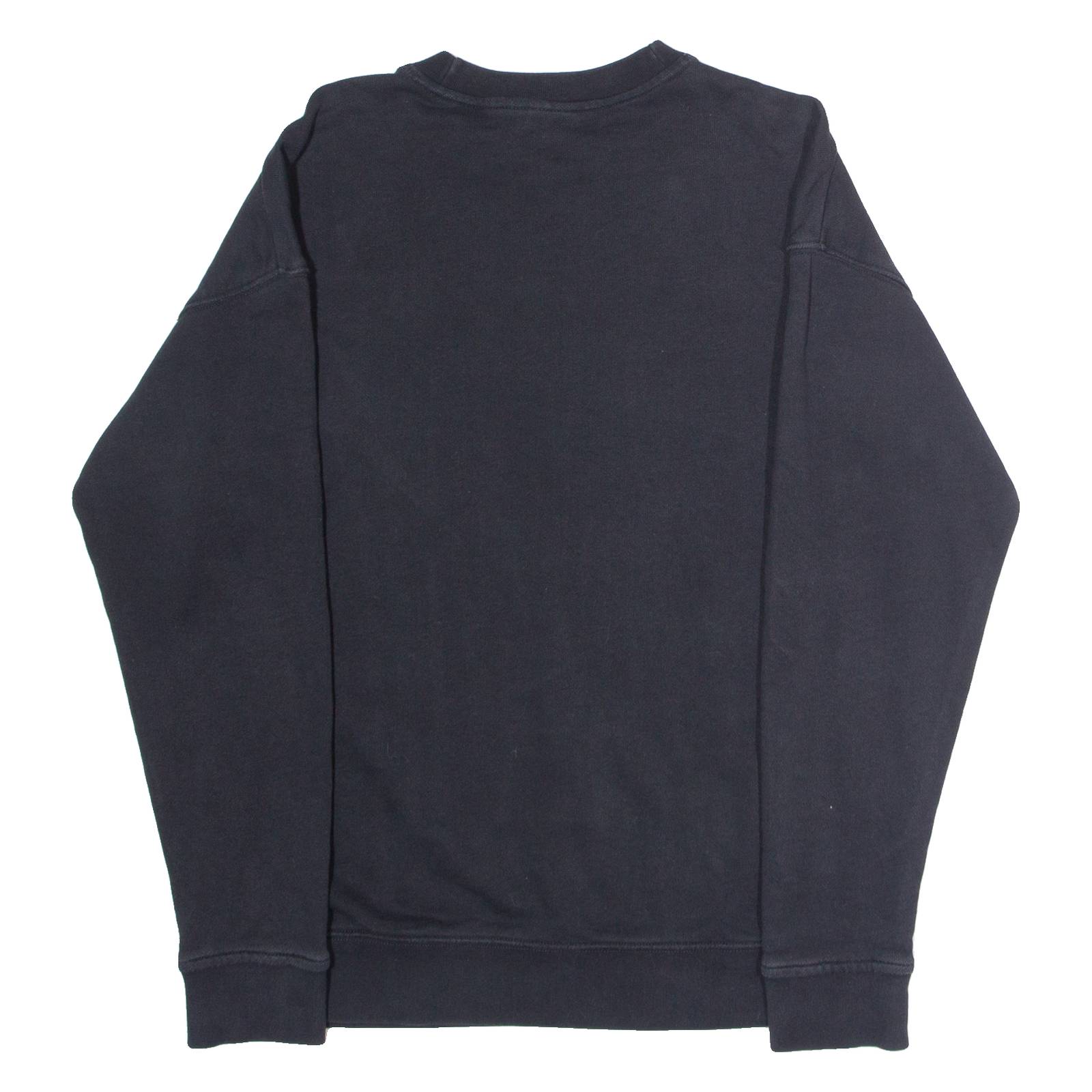ADIDAS ORIGINALS Womens Sweatshirt Black Crew Neck UK 12