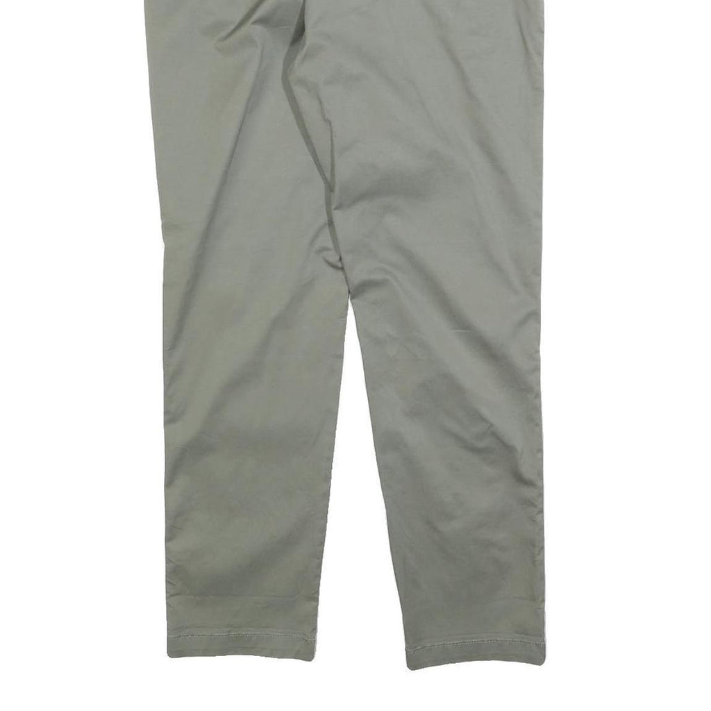 DOCKERS Womens Cotton Blend Slim Beige Trousers W30 L28 Classic Zip Pocketed