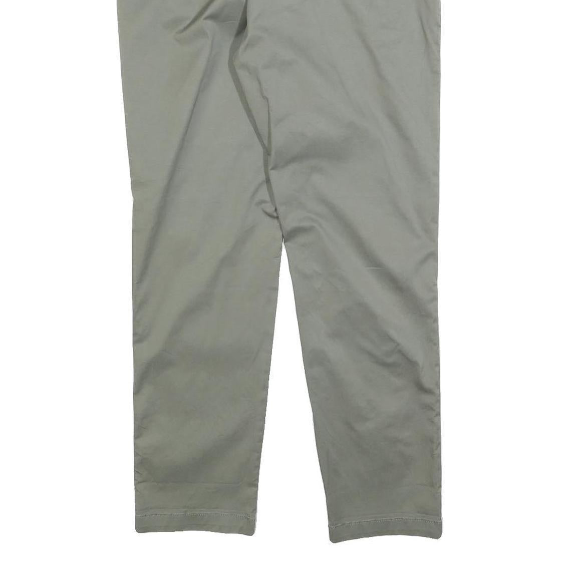 DOCKERS Womens Cotton Blend Slim Beige Trousers W30 L28 Classic Zip Pocketed