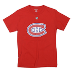 REEBOK Mens Red NHL Graphic T-Shirt S Short Sleeve Crew Neck Price 31 Print