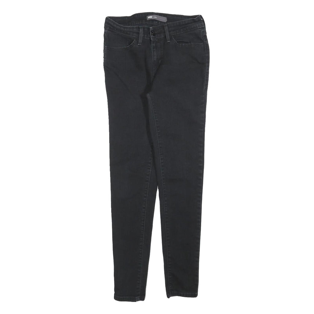 LEVI'S Womens Jeans Black Slim Skinny Denim Medium W26 L28 Stretch Cotton Blend