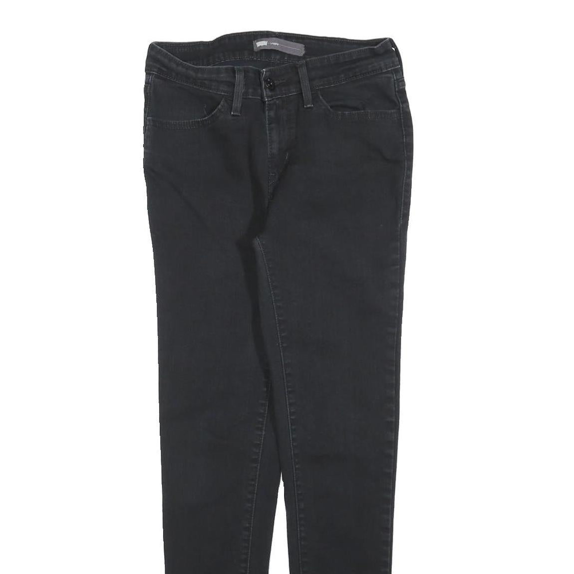 LEVI'S Womens Jeans Black Slim Skinny Denim Medium W26 L28 Stretch Cotton Blend