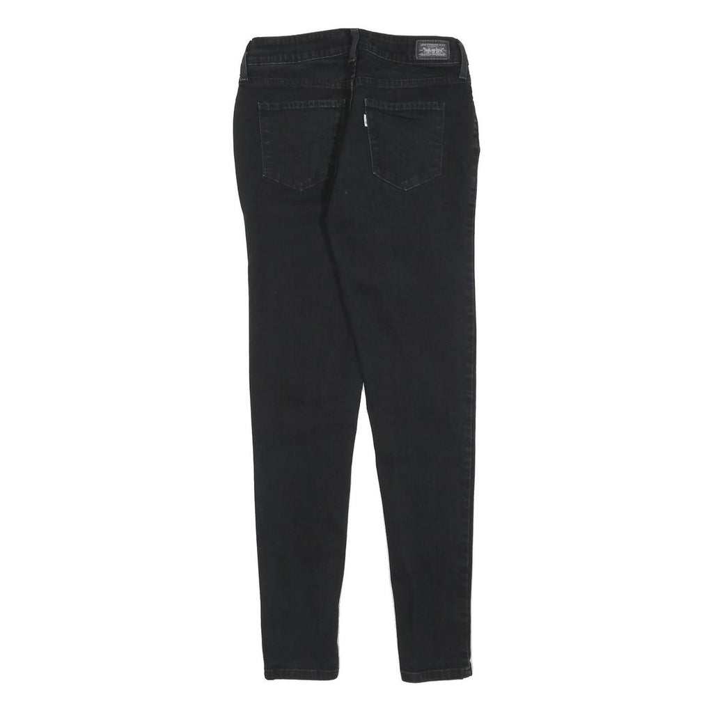 LEVI'S Womens Jeans Black Slim Skinny Denim Medium W26 L28 Stretch Cotton Blend