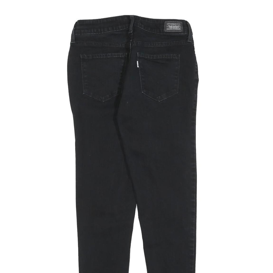 LEVI'S Womens Jeans Black Slim Skinny Denim Medium W26 L28 Stretch Cotton Blend