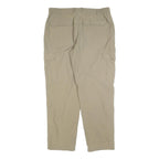 HUMAN NATURE Mens Regular Trousers Beige W36 L32 Cargo Zip Pocket Polyester
