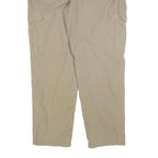 HUMAN NATURE Mens Regular Trousers Beige W36 L32 Cargo Zip Pocket Polyester