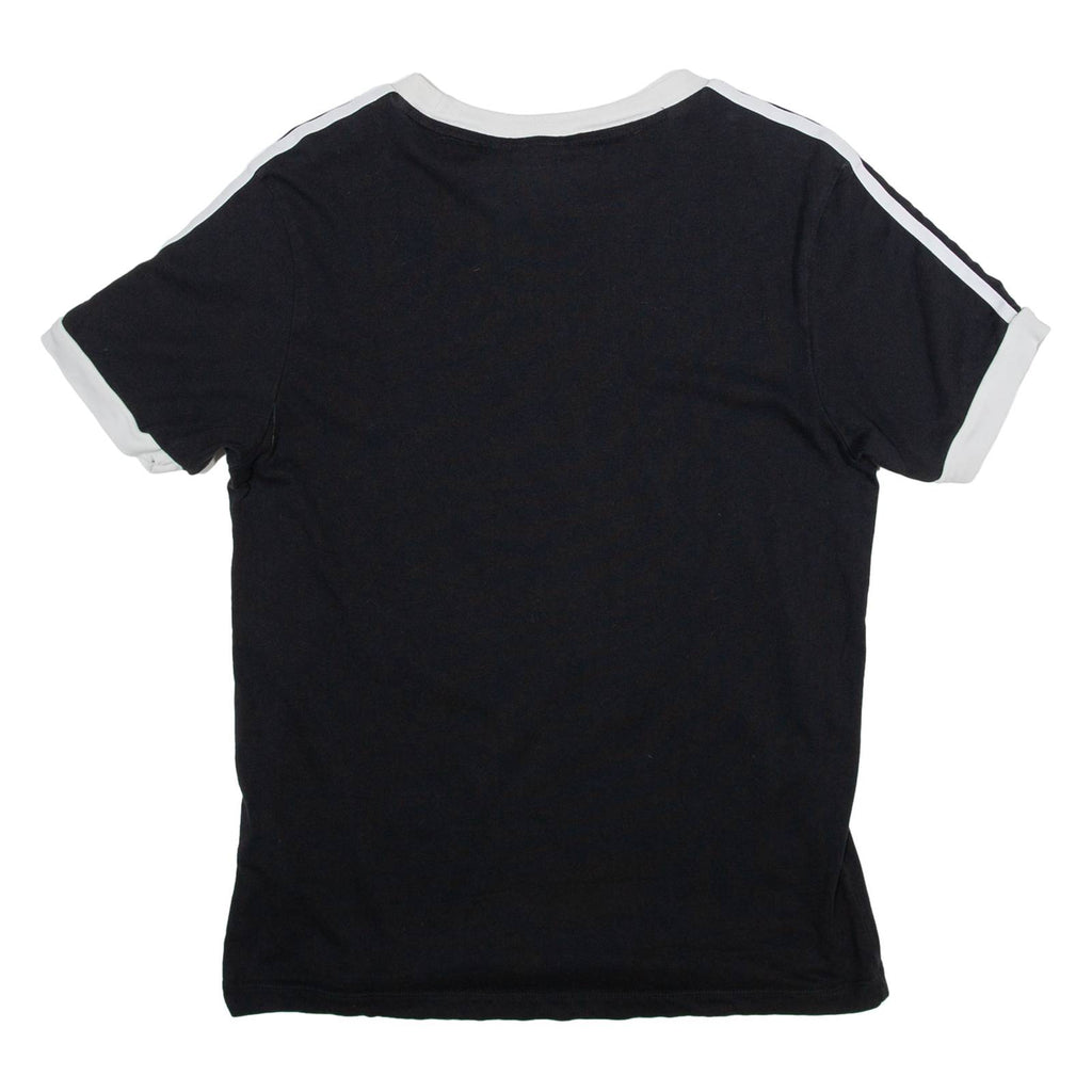 ADIDAS Womens T-Shirt Black UK 6