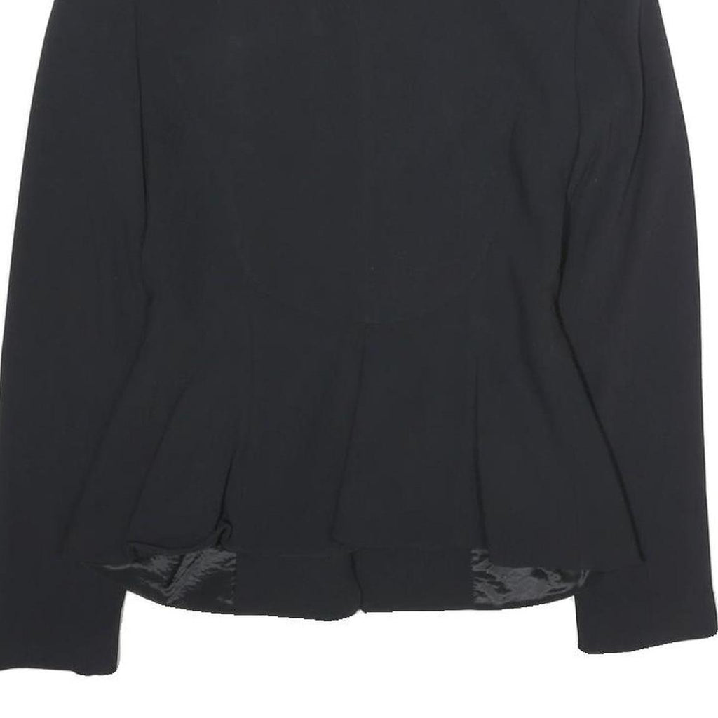 ZARA Womens Black Tailored Jacket XS Viscose Button Closure Elegant Workwear