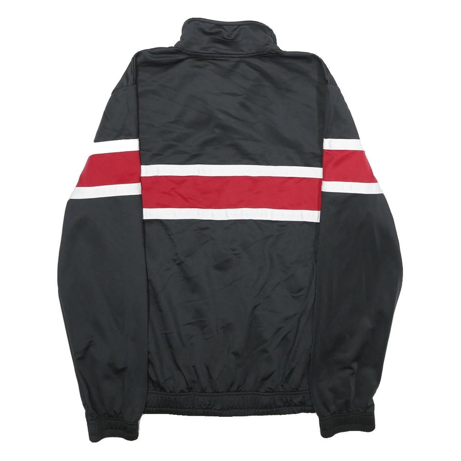 PUMA Mens Black & Red Track Jacket M Polyester Zip Athletic Sportswear