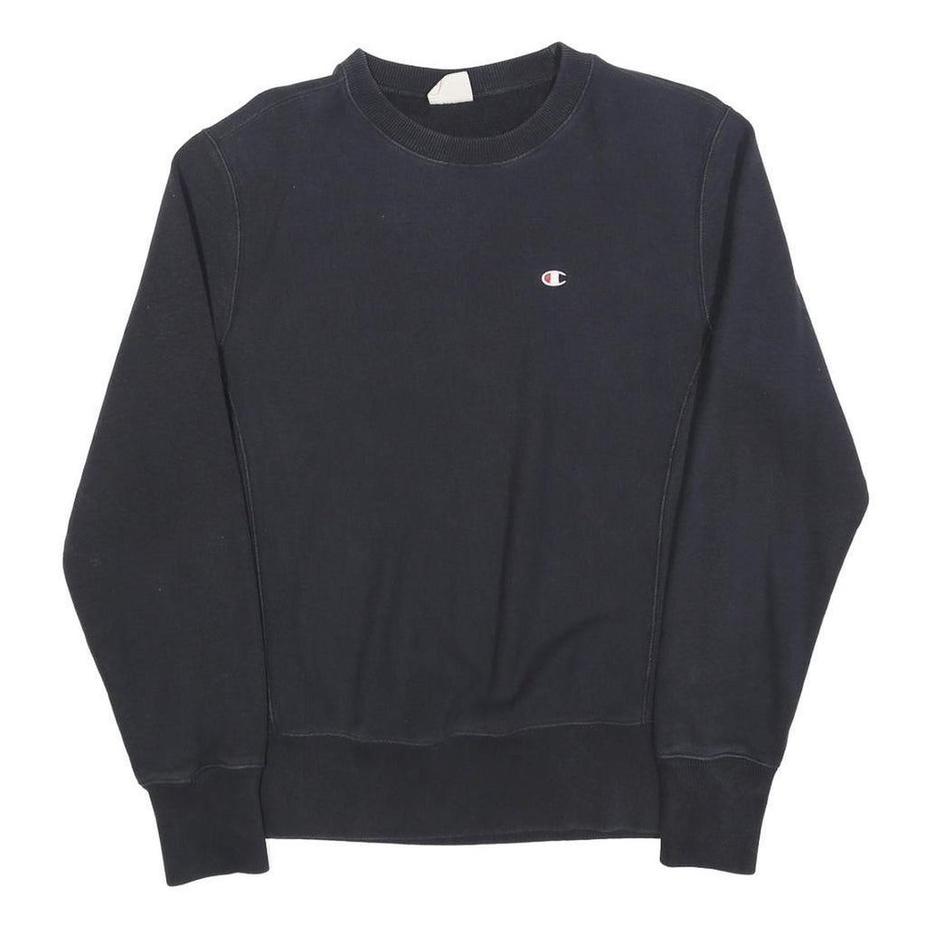 CHAMPION REVERSE WEAVE Womens Black Crew Neck M Cotton Blend Sweatshirt