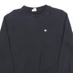 CHAMPION REVERSE WEAVE Womens Black Crew Neck M Cotton Blend Sweatshirt