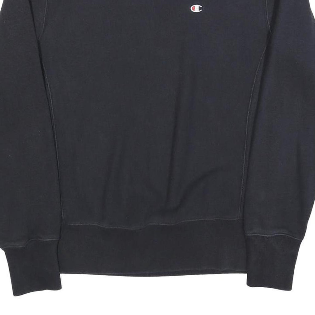 CHAMPION REVERSE WEAVE Womens Black Crew Neck M Cotton Blend Sweatshirt