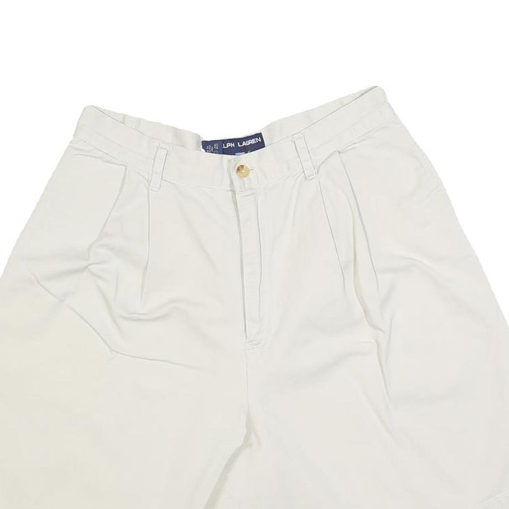 POLO SPORT RALPH LAUREN Womens White Casual Shorts S W28 Cotton Blend