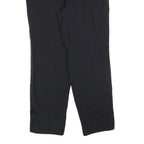 Black Mens Relaxed Trousers W32 L30 Zip Side Stripe Casual Everyday