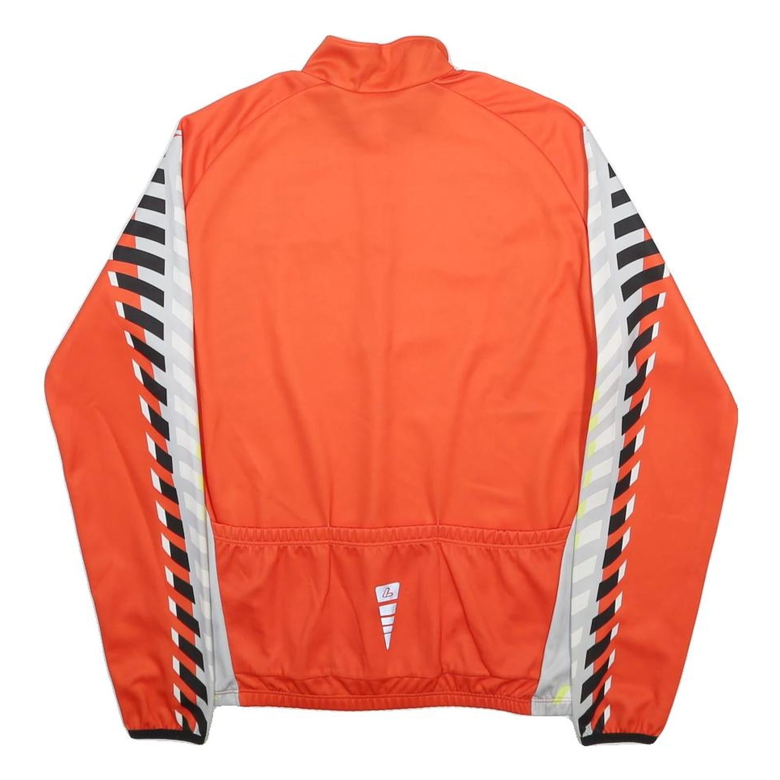 LOFFLER Mens Orange Short Sleeve Crew Neck Graphic T-Shirt L Polyester Sports