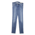 DIESEL Womens Slim Blue Denim Light Wash Jeans W28 L32 Stylish Zip Closure