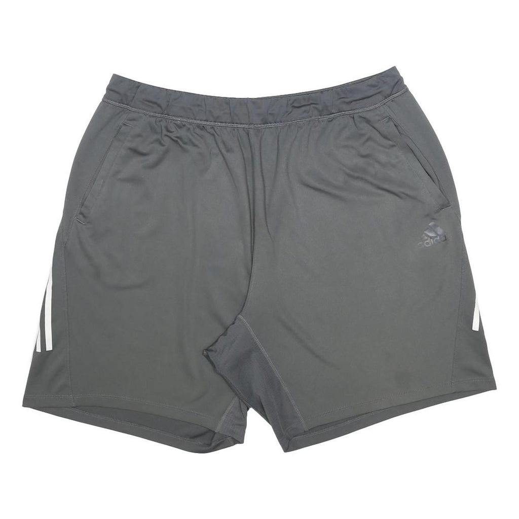ADIDAS Mens Shorts Grey 2XL W34 Polyester Casual Sportswear